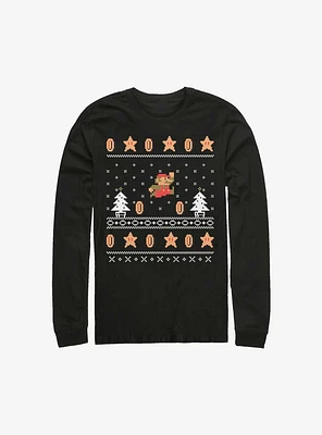 Nintendo Mario Ugly Holiday Long-Sleeve T-Shirt