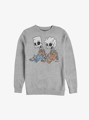 The Simpsons Skeleton Bart & Lisa Sweatshirt