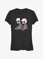 The Simpsons Skeleton Bart & Lisa Girls T-Shirt