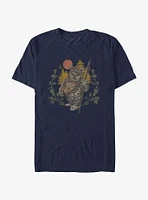 Star Wars Ewok Sunset Navy T-Shirt
