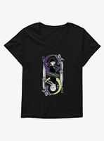 Wednesday Moon And Stars Doppleganger Card Girls T-Shirt Plus