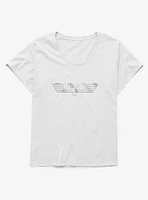 Top Gun Metal Logo Girls T-Shirt Plus