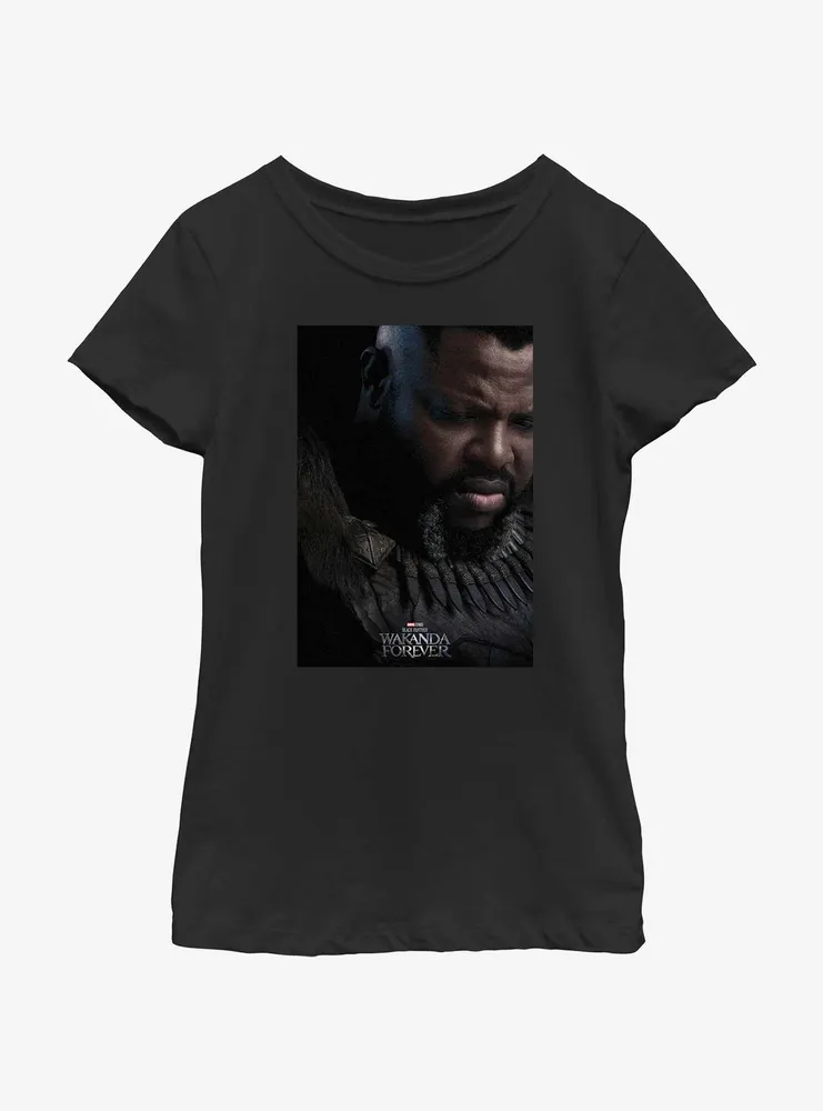 Marvel Black Panther: Wakanda Forever M'Baku Movie Poster Youth Girls T-Shirt