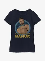 Marvel Black Panther: Wakanda Forever My Enemies Call Me Namor Icon Youth Girls T-Shirt