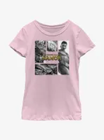 Marvel Black Panther: Wakanda Forever My Enemies Call Me Namor Panels Youth Girls T-Shirt