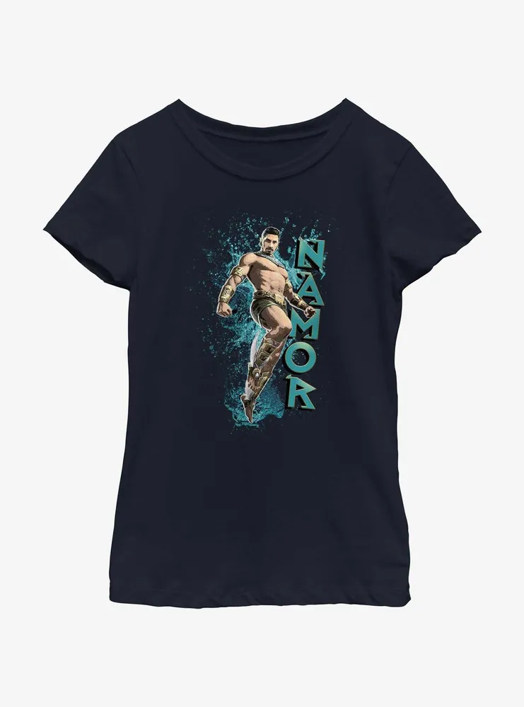 Marvel Black Panther: Wakanda Forever Namor Graphic Youth Girls T-Shirt