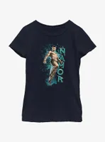 Marvel Black Panther: Wakanda Forever Namor Graphic Youth Girls T-Shirt