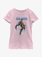Marvel Black Panther: Wakanda Forever Namor Portrait Youth Girls T-Shirt
