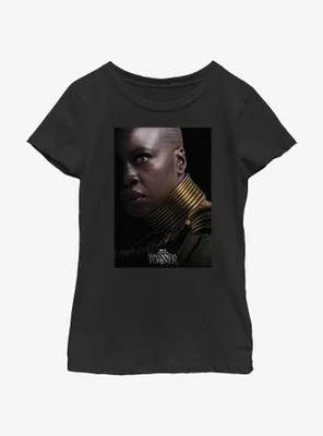 Marvel Black Panther: Wakanda Forever Okoye Movie Poster Youth Girls T-Shirt