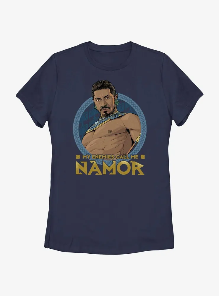 Marvel Black Panther: Wakanda Forever My Enemies Call Me Namor Icon Womens T-Shirt