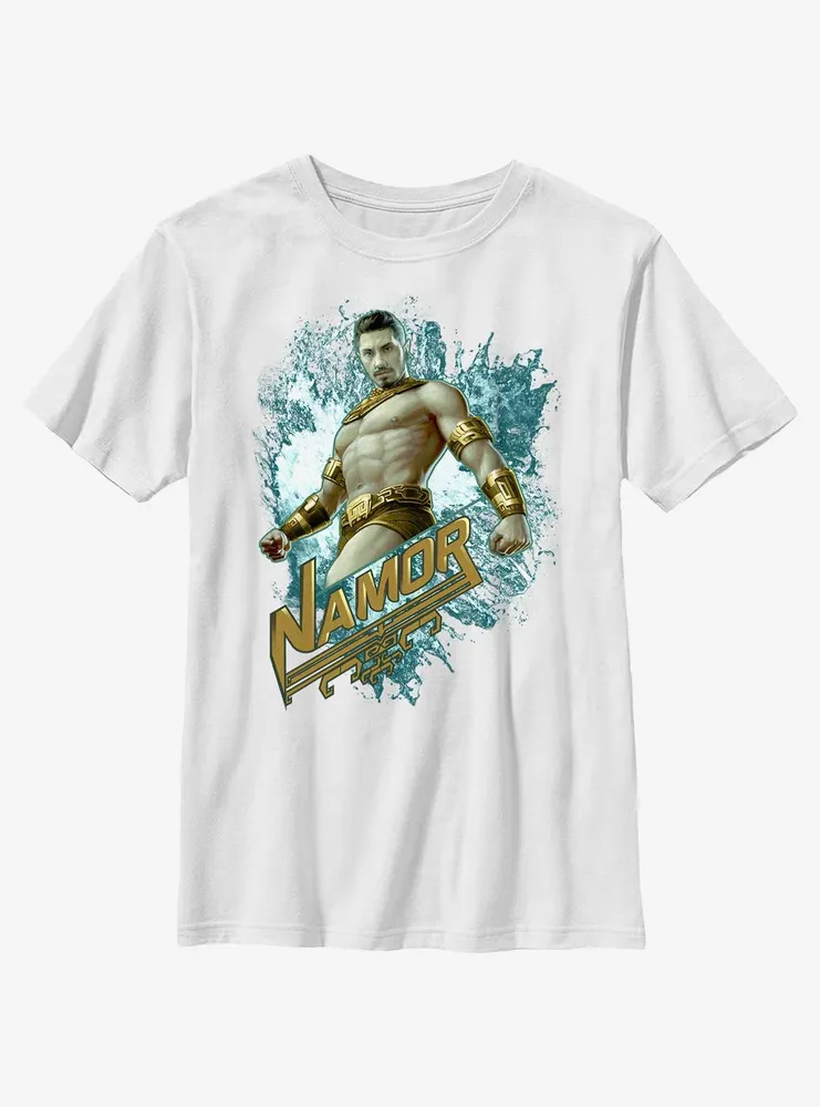 Marvel Black Panther: Wakanda Forever Namor Pop Youth T-Shirt