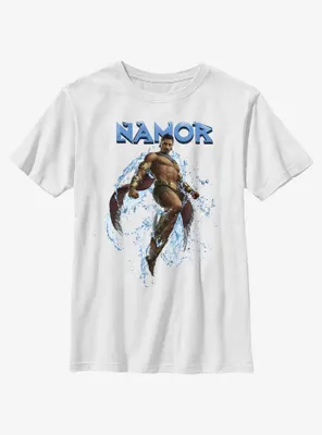 Marvel Black Panther: Wakanda Forever Namor Portrait Youth T-Shirt