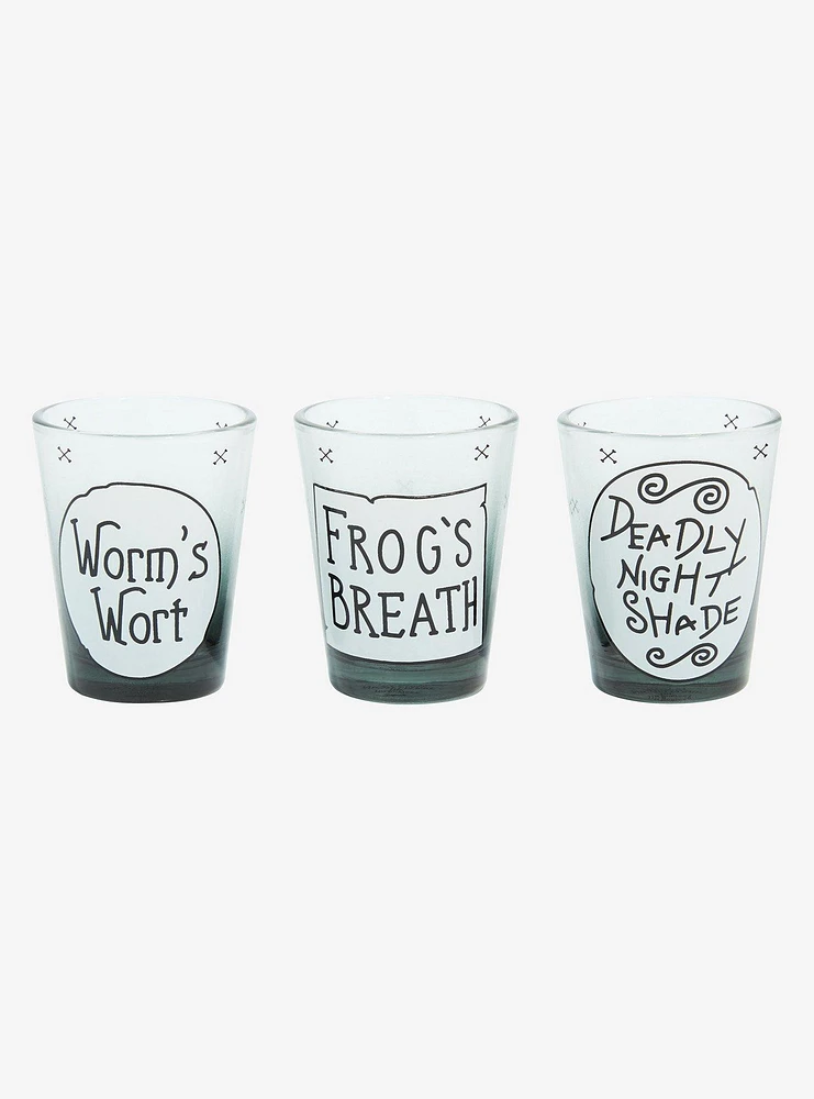 Disney The Nightmare Before Christmas 30th Anniversary Potion Bottle Mini Glass Set