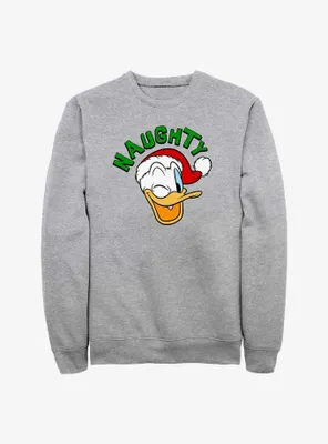 Disney Donald Duck Naughty Holiday Sweatshirt