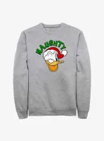 Disney Donald Duck Naughty Holiday Sweatshirt
