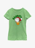 Disney Donald Duck Naughty Holiday Youth Girls T-Shirt