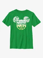 Disney Mickey Mouse Alegria Joy Spanish Ears Youth T-Shirt