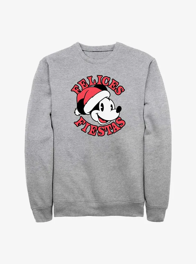 Disney Mickey Mouse Felices Fiestas Happy Holidays Spanish Sweatshirt