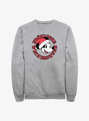 Disney Mickey Mouse Frohliche Weihnachten Merry Christmas German Sweatshirt