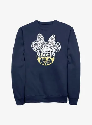 Disney Minnie Mouse Alegria Joy Spanish Ears Sweatshirt