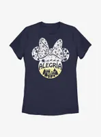 Disney Minnie Mouse Alegria Joy Spanish Ears Womens T-Shirt