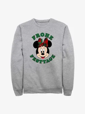 Disney Minnie Mouse Frohe Festtage Happy Holidays German Sweatshirt