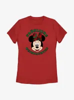 Disney Minnie Mouse Frohliche Weihnachten Merry Christmas German Womens T-Shirt