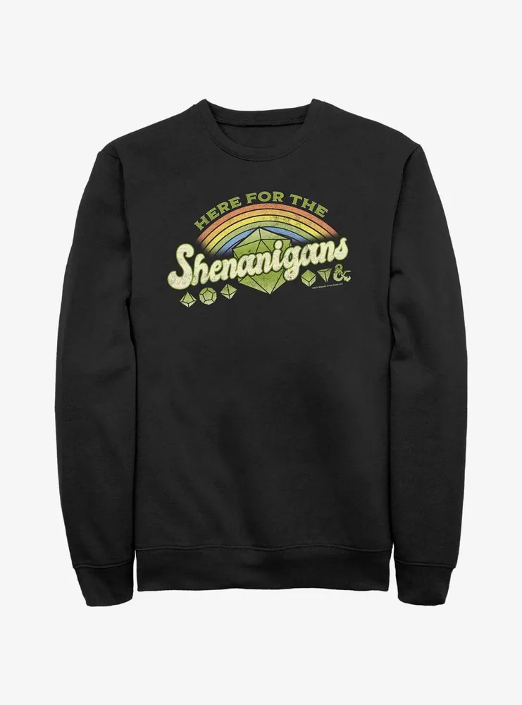 Dungeons And Dragons Here For Shenanigans Sweatshirt