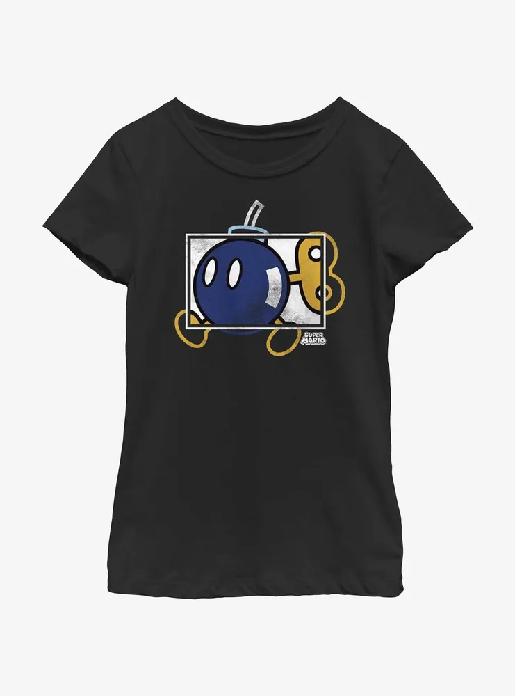 Nintendo Mario Bomb-Hei Box Youth Girls T-Shirt