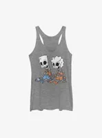 The Simpsons Skeleton Bart & Lisa Womens Tank Top