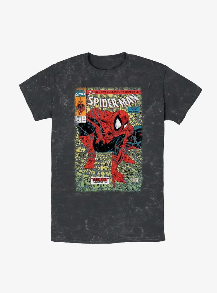 Marvel Spider-Man Legend of Arachknight Mineral Wash T-Shirt