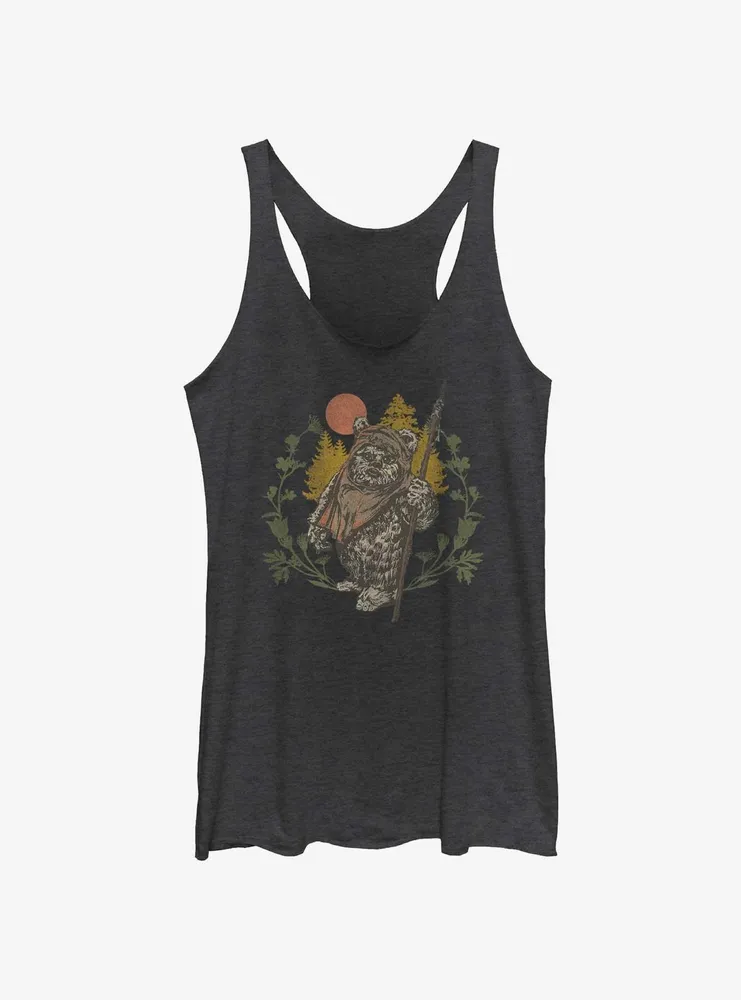 Star Wars Ewok Sunset Womens Tank Top