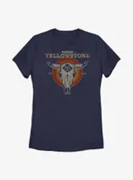Yellowstone Skull Symbol Womens T-Shirt