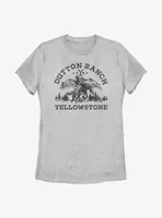 Yellowstone Vintage Rider Womens T-Shirt