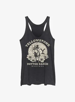 Yellowstone Dutton Ranch Floral Womens Tank Top