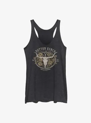 Yellowstone Floral Dutton Ranch Womens Tank Top