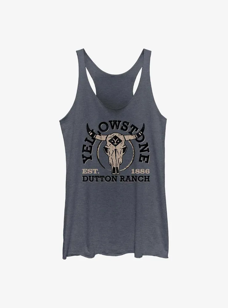 Yellowstone Skull Dutton Ranch Womens Tank Top