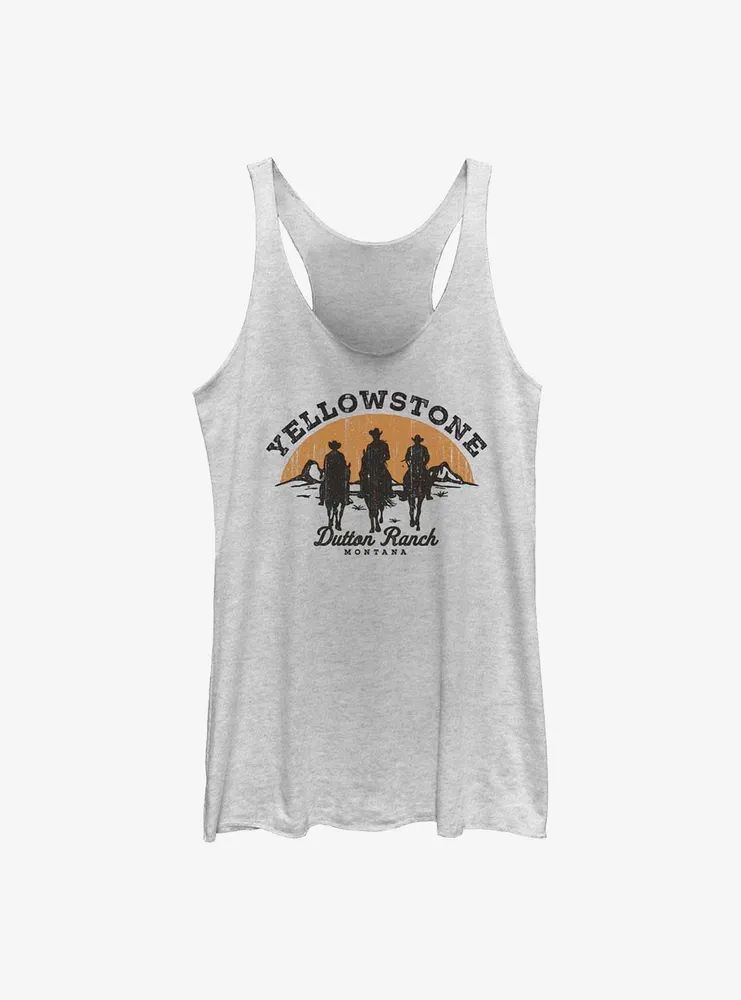 Yellowstone Sunset Ride Womens Tank Top