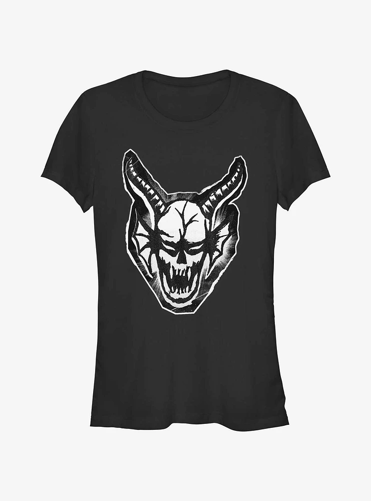 Stranger Things Cutout Demon Head Girls T-Shirt