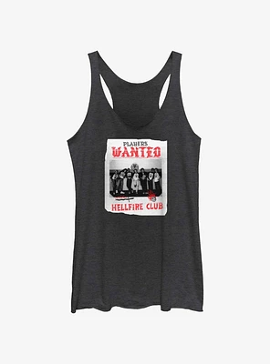Stranger Things Hellfire Club Players Wanted Poster Girls Tank