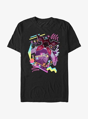 Stranger Things Neon Demogorgon Attack T-Shirt