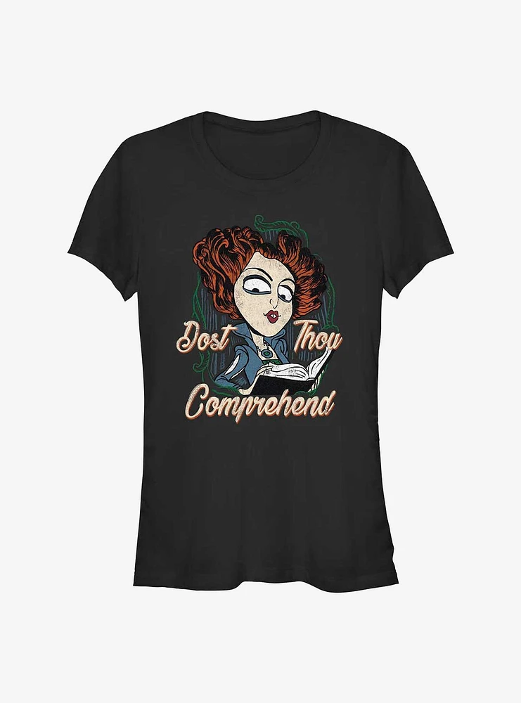 Disney Hocus Pocus Dost Thou Comprehend Winifred Girls T-Shirt