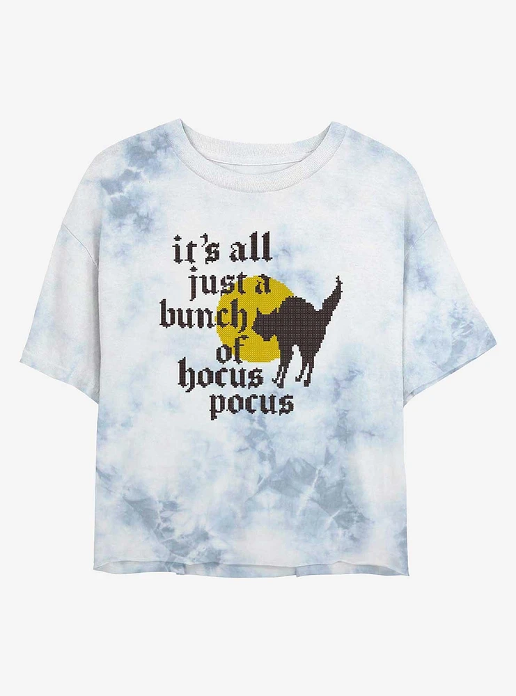Disney Hocus Pocus Frightened Binx Tie-Dye Girls Crop T-Shirt
