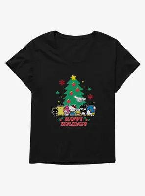 Hello Kitty and Friends Happy Holidays Womens T-Shirt Plus