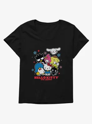 Hello Kitty and Friends Snowflakes Womens T-Shirt Plus