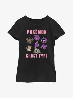 Pokemon Ghost Type Youth Girls T-Shirt