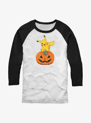 Pokemon Pikachu Pumpkin Raglan T-Shirt