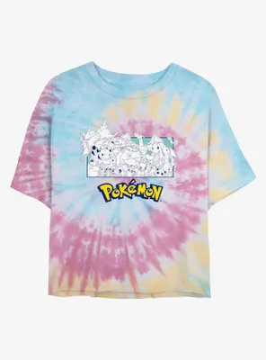 Pokemon The Classics Tie-Dye Womens Crop T-Shirt