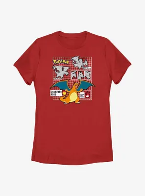 Pokemon Charizard Infographic Womens T-Shirt