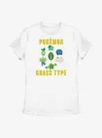 Pokemon Grass Type Womens T-Shirt